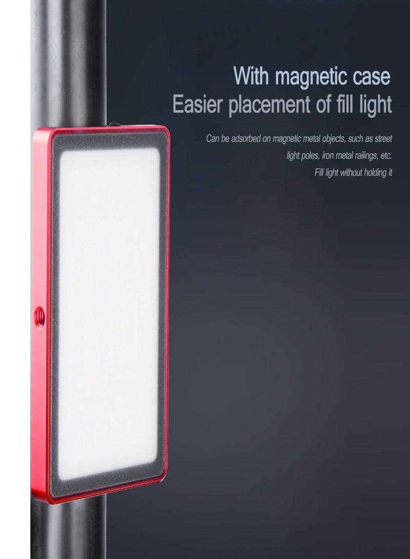 Manbily 8W Fill Light Selfie Camera Lamp with Magnetic Adsorption USB Powered Adjustable Brightness Dimmable/ Color Temperature Changing for Live Show Taking Pictures - Image 2